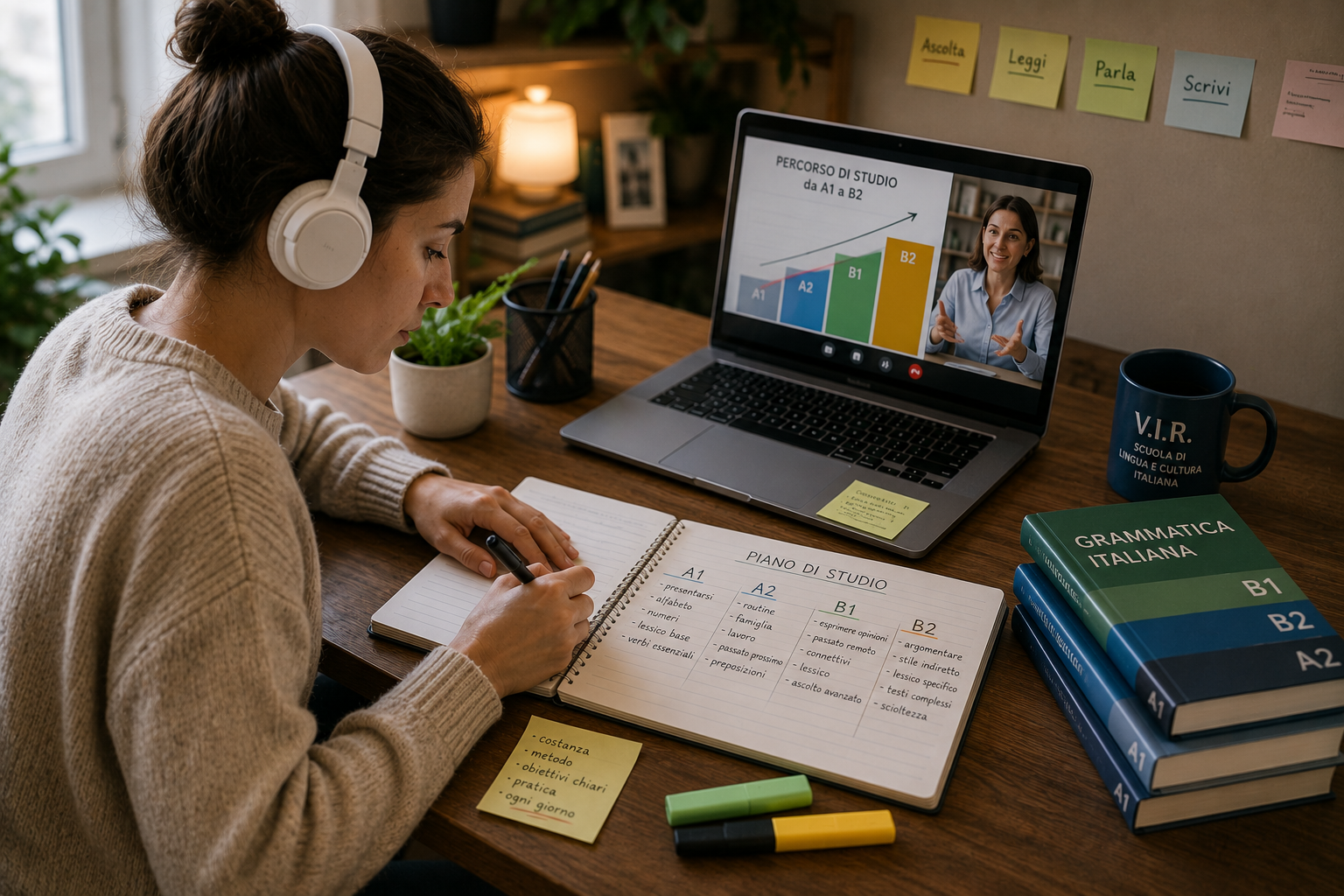 Quanto tempo serve per passare dal livello A1 al livello B2? La verità sui tempi di studio